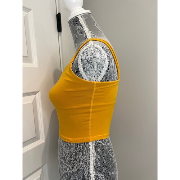 ONE Clothing Crop Top Athletic top Women’s size Small S Golden Yellow - Picture 7 of 7